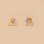 LEAF DIAMOND STYLISH GIRLISH FANCY STUDS