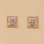 SQUARE DIAMOND STUDS GIRLISH DAILYWEAR PARTYWEAR