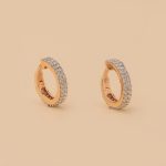 ROUND STYLISH CREATIVE GIRLISH BALI EARRINGS DIAMOND