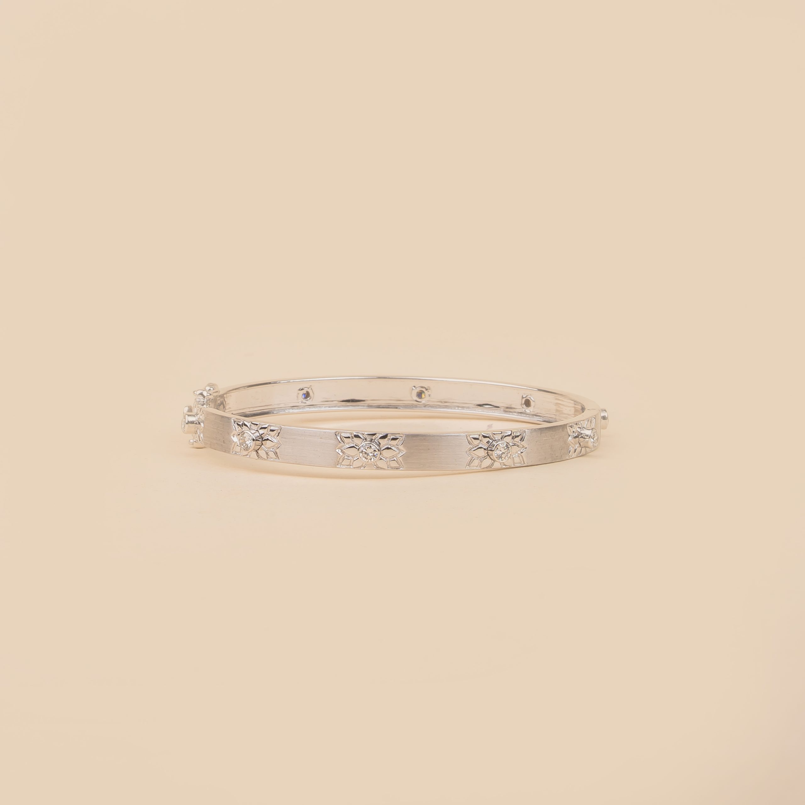 designer round diamond bracelet