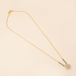 light weight delicate fancy diamond mangalsutra