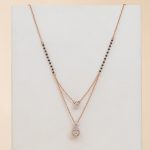 light weight delicate fancy diamond mangalsutra