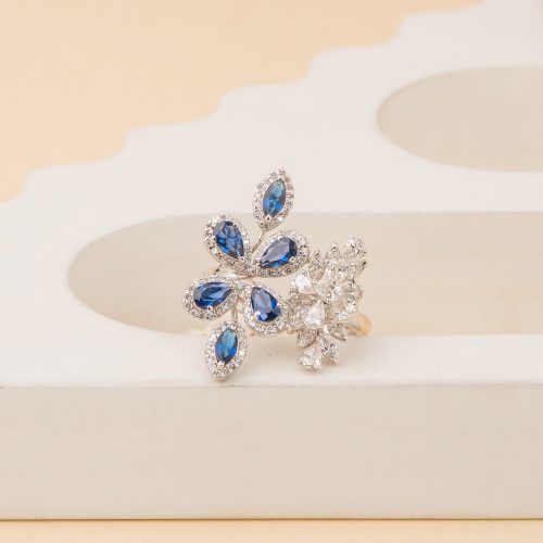 FANCY LAB GROWN DIAMOND RING PARTY WEAR