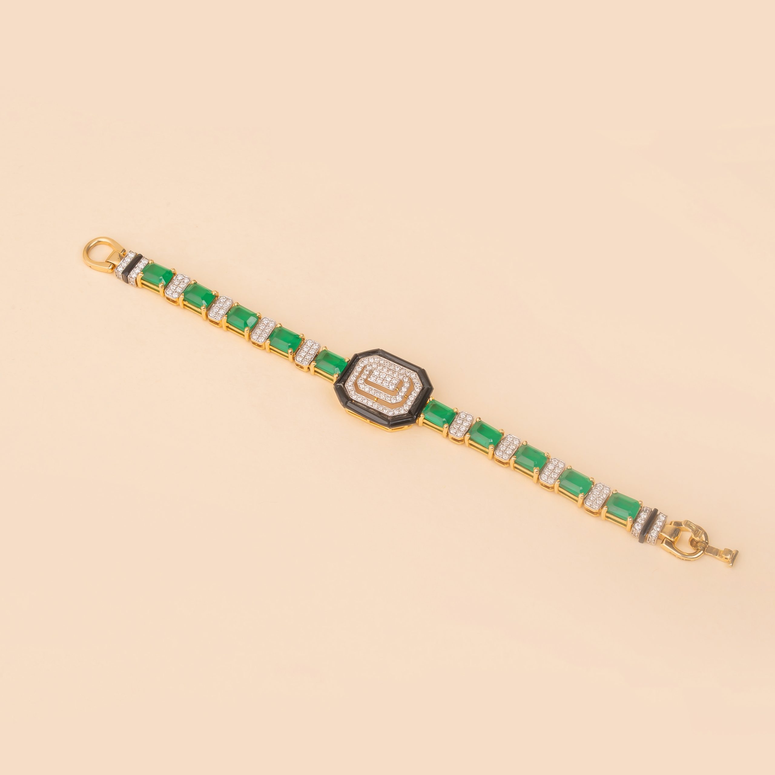 EMPRESS EMERALD DIAMOND BRACELET